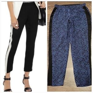 ❤️ THEORY JESHA SILK SLIM LEG ELASTIC WAIST PANTS, 0-00